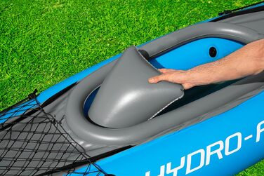 Надувний каяк на 1 особу з ручним насосом, веслом, сумкою для перенесення, синій, Single Cove Champion 2023