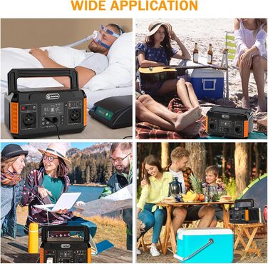 Портативна електростанція Irishom Power Station, сонячний генератор 140 400 мАг/520 Втгод, акумуляторна електростанція CPAP потужністю 600 Вт з 3 режимами зарядки для дому, відпочинку на природі, кемпінгу, аварійного живлення