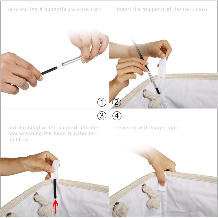 Великий кошик для білизни 78 л, складаний кошик для білизни з мотузковими ручками кошик для зберігання підходить для спальні праль