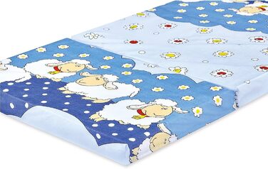 Складаний матрац для подорожнього ліжечка Bambini, 120x60 см, малюнок овечки