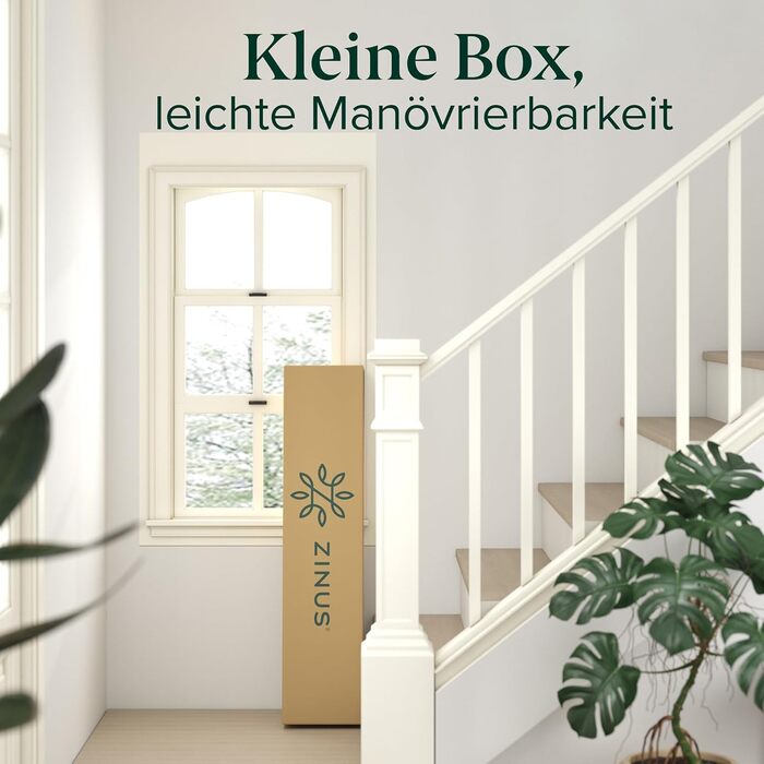 Ліжко Zinus Caleb 140x200 см - Висота 36 см з місцем для зберігання під ліжком - Металевий каркас ліжка-платформа - Розкладний каркас ліжка - Чорний