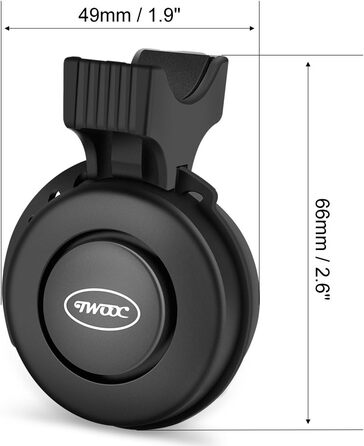 Велосипедний дзвінок USB, акумуляторний електрични 120 дБ чорний