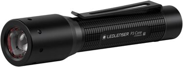 Ліхтарик Ledlenser P3 Core, індивідуальне освітлення завдяки системі Advanced Focus System, 90 люменів, час роботи 6 годин, надкомпактний і легкий, на природі та в кемпінгу