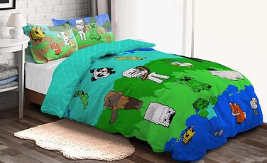 Креативна мода 100 бавовна комплект дитячої постільної білизни 135x200 см односпальний розмір - підодіяльник наволочка 50x70 см