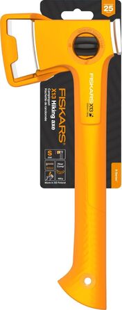 Сокира кемпінгова Fiskars X-Series X13, надлегка (480 г), вага голівки 325 г, довжина 33,2 см. Ідеально підходить для розколювання дров у походах та на кемпінгу. Подвійно загартована сталь/FiberComp, помаранчевий колір, 1069101 X13 (довжина 33,2 см)