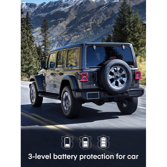 Компресор FOHERE 45L cool box, електричний холодильник, 12В/24В/220-240В з режимом ECO, портативний електричний холодильник, що ох