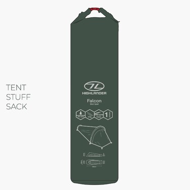 Намет одномісний Highlander Falcon Bivi Tent Pine Green (TEN165-PG)