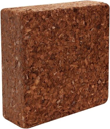 Л крупнозернистий або дрібнозернистий кокосовий ґрунт - 5 кг блоковий пресований ґрунт - посівний ґрунт з кокосових волокон неудоб