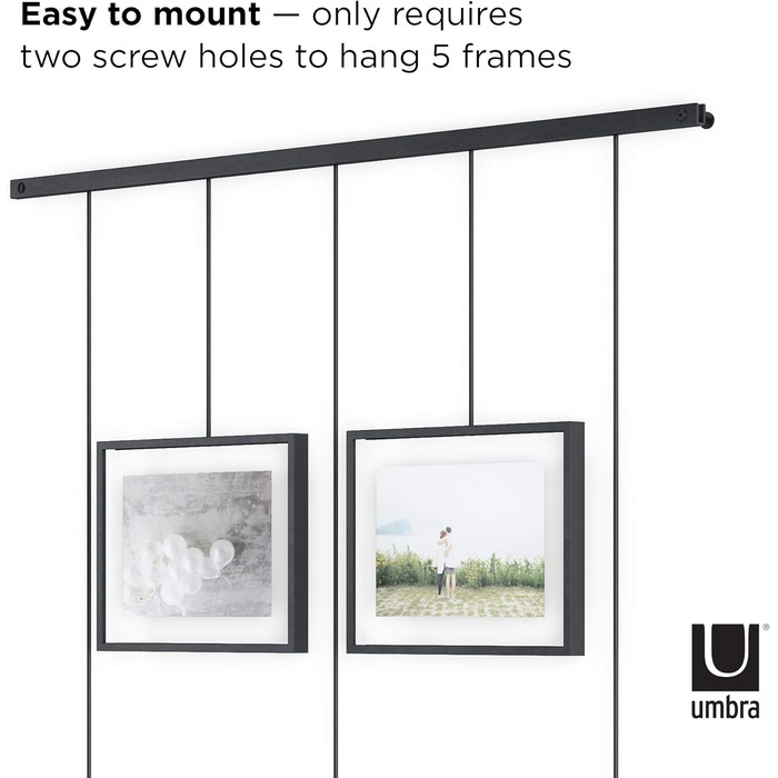 Гнучкий набір рамок для фотографій для горизонтального та діагонального монтажу, на 5 рамок, художні репродукції, фотографії, 10 x