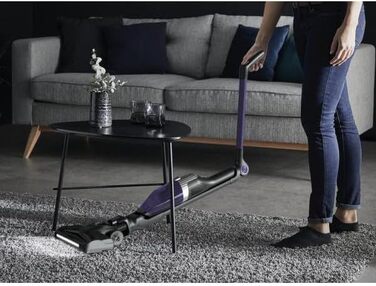 Компактний акумуляторний пилосос 2-в-1 палка і ручний пилосос в одному легкий корпус гнучкий шарнір 40 хв. автономної роботи світл