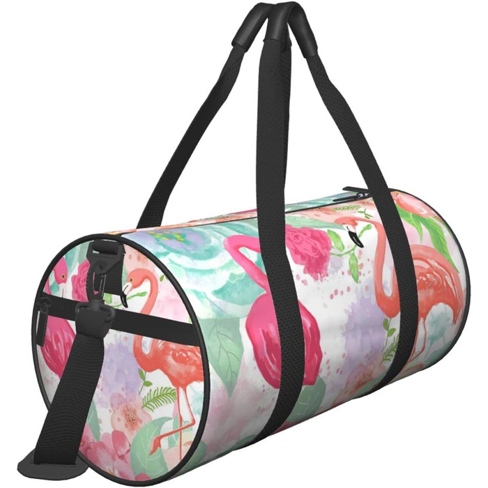 Дорожня сумка-циліндр з квітковим візерунком, спортивна сумка для чоловіків та жінок, сумка-мішок, спортивна сумка