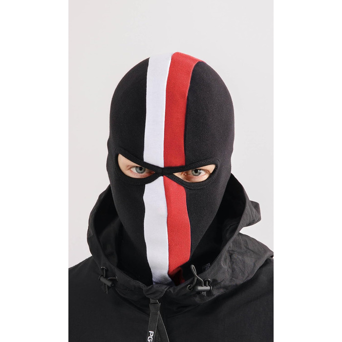 Балаклава PGWEAR Conflict, один розмір, червоний/білий