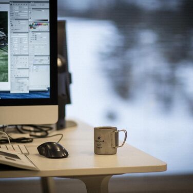 Чашка Snow Peak Titanium Double Wall 220, сіра, 220 мл, надлегка японська титанова чашка для кемпінгу та активного відпочинку