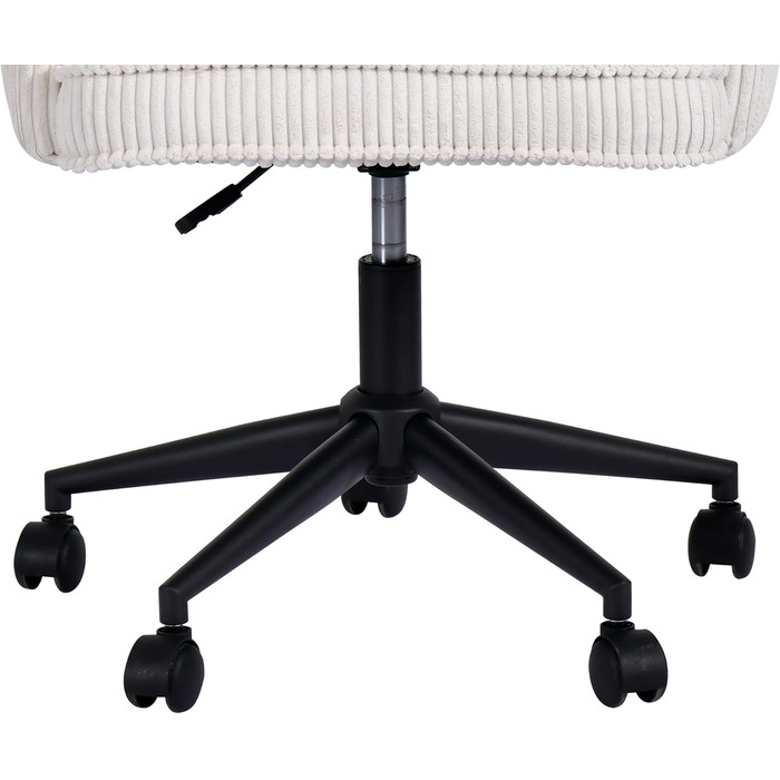 Офісний стілець Duhome, стілець для роботи з вельвету, поворотний на 360 стілець, стілець для туалетного столика, комп&39ютерний стілець з регульованою висотою, білий