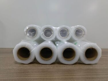 Вакуумні пакувальні пакети YISH Вакуумна плівка Вакуумні пакети Рулони харчової вакуумної плівки вакуумний мішок для рулонів плівки Sous Vide для вакуумного пакувальника 8 рулонів 20/28x300 см плівки, без BPA