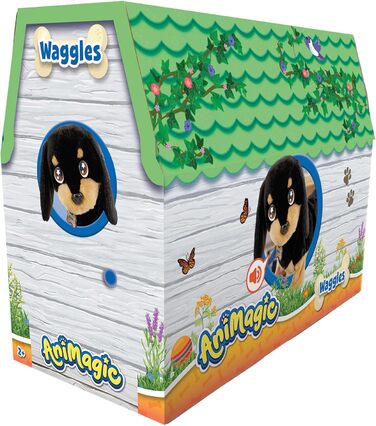 Такса - Інтерактивна м&39яка іграшка для дітей від 2 років - Весела плюшева іграшка собака, яка бігає і гавкає - Подарунок дітям