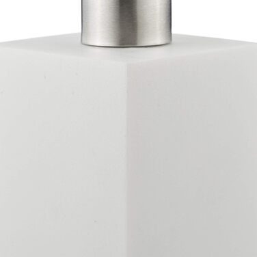 Дозатор для мила Relaxdays 300 мл, багаторазовий, для ванної кімнати, кухні, квадратний дозатор для рідкого мила, поліуретан, насо