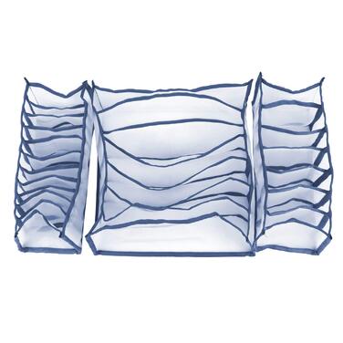 Складана коробка для зберігання білизни, органайзер для бюстгальтерів, роздільник для шкарпеток, чудовий комплект для шафи, легка, практична, для домашнього зберігання (сіра)