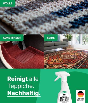 Мл ДЛЯ ВСІХ КИЛИМІВ - Засіб для чищення килимів Піна для килимів - Засіб для виведення плям проти запаху - Засіб для чищення килим