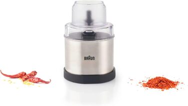 Насадка для побутової кавомолки та спецій Braun MQS 270 SI з системою EasyClick Plus - Аксесуари для побутового ручного блендера Braun MultiQuick 7 and 9, срібло