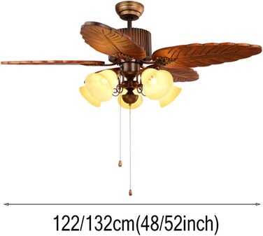Стельовий вентилятор FAZRPIP низькопрофільний і легкий, 5 лопатей вентилятора з масиву дерева, стельові світильники з підсвічуванн