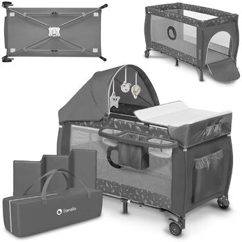 В 1 дитяче ліжко манеж від народження до 15 кг пеленальний килимок москітна сітка повітряні бокові стінки з боковим входом люлька