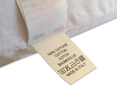 Подушка з натурального латексу, модель з подвійною хвилею - Перфорована латексна подушка, ультрадихаюча, природний та здоровий відпочинок - максимальний комфорт, ергономічна, антибактеріальна - 100 зроблено в Італії