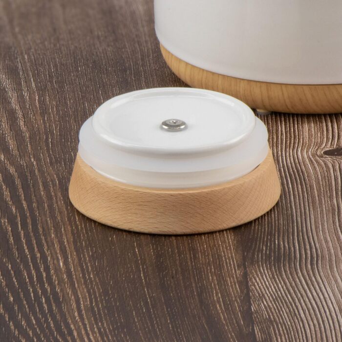 Електричний чайник з кераміки з дерев'яною кришкою, об'ємом 1 літр, білий - Сучасний дизайн. 1200 Вт, 220 В, 50-60 Гц. Чайник елек