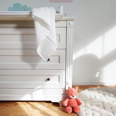 Муслінові пелюшки MAKIAN 10 шт. , 80x80 см, перевірено Oeko-TEX Standard 100, 10 пелюшок від відрижки преміум якості - пелюшки з п