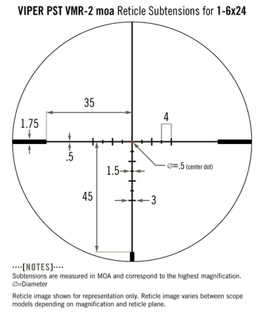 Приціл оптичний Vortex Viper PST Gen II 1-6x24 SFP VMR-2 MOA IR (PST-1605)
