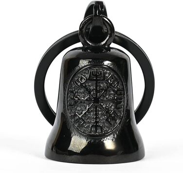 Мотоцикл Белл Мотоцикл Гремлін Белл Viking Vegvisir Скандинавський мотоцикл Bell Guardian, брелок Щасливі подарунки для чоловіків, чорний, s