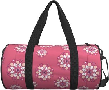 Дорожня сумка-циліндр з геометричним малюнком, спортивна сумка для чоловіків та жінок, сумка-мішок, спортивна дорожня сумка