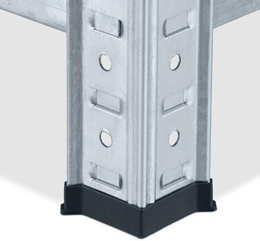 Міцний стелаж Relaxdays, ВxШxГ 120 x 60 x 30 см, 700 кг, оцинкована сталь, полиця для зберігання в підвалі та гаражі, коричневий/сріблястий