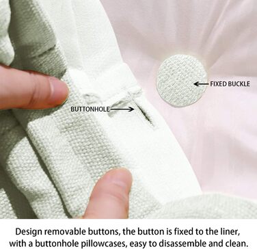 Подушка для спини Johnear, поперекова подушка для спинки дивана-ліжка, подушка для читання, велика подушка для книги, високе узголів&39я ліжка, дворядна клиноподібна подушка, настінна подушка, подушка для ніг (бежевий, 100 x 26 x 55 см) бежевий 100 x 26 x