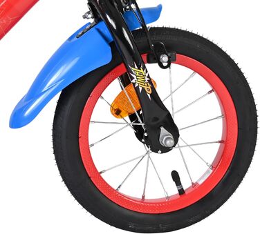 Дитячий велосипед Volare 12, 14, 16 для дівчаток та хлопчиків 36 років Офіційно ліцензований з дизайном персонажа З додатковими колесами, ножним та ручним гальмами, регульоване сидіння та легка збірка Spider-Man 12