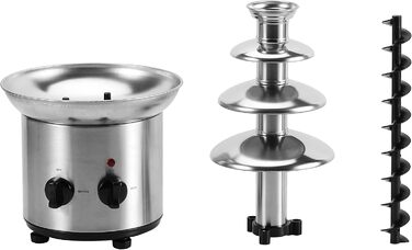 Шоколадний фонтан 170 Вт 1250 г Якісна та міцна нержавіюча сталь 4 етапи Термостійкий Шоколадний фонтан Фондю Шоколадне фондю Шоколадний фонтан