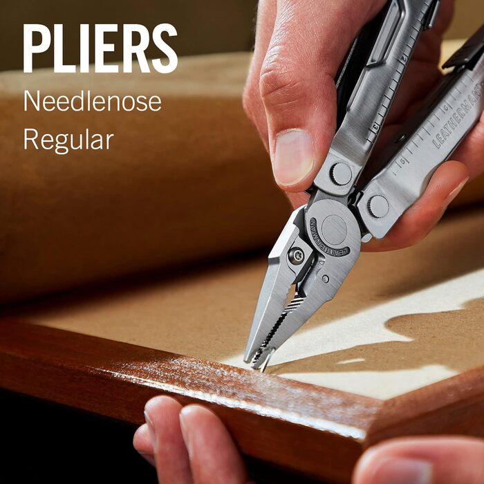 Компактний мультиінструмент з 17 важливими інструментами, виготовлений з нержавіючої сталі, з нейлоновою кобурою сріблястого кольо