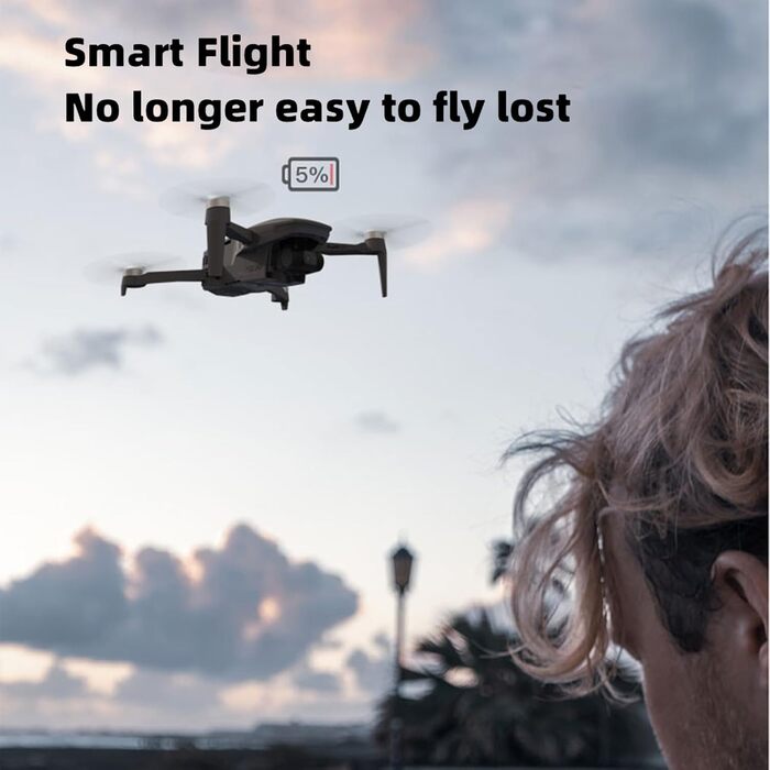 Дистанційне керування, складаний квадрокоптер RC для дорослих (3 батареї), 240g GPS Drone Professional 4K HD Camera FPV Drone, 3-A