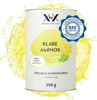 Порошок XbyX Clear Aminos EAA, гіркий лимон, 240 г
