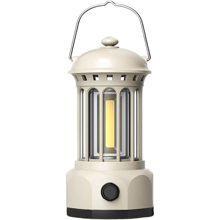 Регульований ретро-кемпінговий ліхтар, вдосконалене освітлення, портативний підвісний світильник, водостійкий, ідеально підходить для активного відпочинку. Ретро-кемпінговий ліхтар, білий.