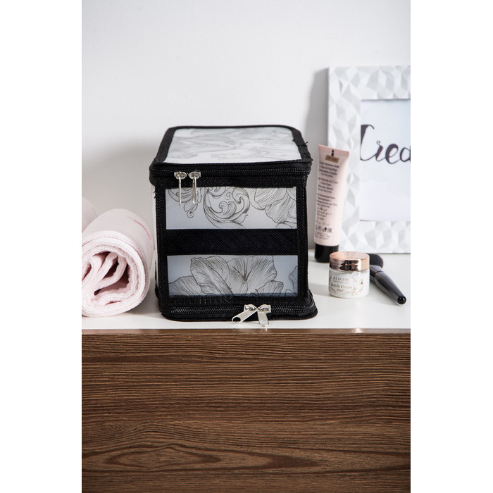 Кошик Idea Home DB-23 Anthracite Flowers 30x15x15 см (7058558)
