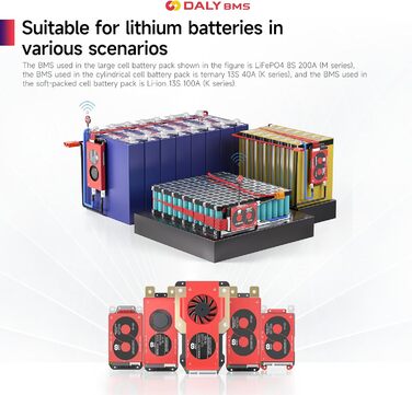 З модулем WiFi та платою захисту зв&39язку CAN 485 для літієвої акумуляторної батареї LiFePO4 (8S 24V Smart BMSRS485CANWiFi модуль, 100A) LiFePO4 8S 24V 100A, 8S BMS 24V