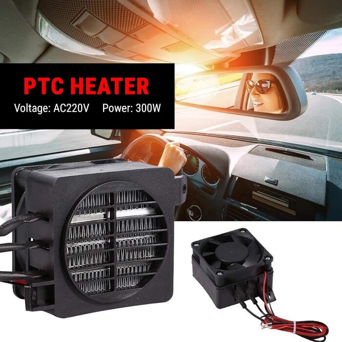 Нагрівальний елемент PTC 220 В, електричний вентилятор-обігрівач потужністю 300 Вт, керамічний повітряний нагрівач постійної температури, нагрівач PTC з вентилятором для вентиляторів, зволожувачів повітря, кондиціонерів
