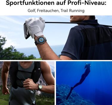 Розумний годинник HUAWEI Watch GT 5 Pro 46 мм, спортивні функції професійного рівня, відстеження здоров&39я, ЕКГ, час роботи від акумулятора до 14 днів, GPS, iOS та Android, 6 місяців розширеної гарантії, Titanium 46mm GT 5 Pro