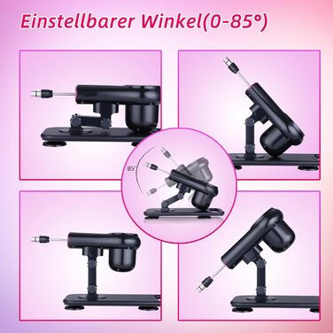 Секс-машина KlicLok з 7 насадками, з бездротовим пультом управління