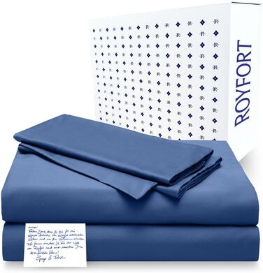 Комплект розкішної бавовняної постільної білизни ROYFORT - 3 шт. и Підковдра Prestige наволочка 100 органічна бавовна Унікально м'