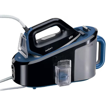 Парова прасувальна станція Braun CareStyle 5 IS 5145 WH - парова праска з підошвою FreeGlide 3D та функцією Eco, 2400 Вт, паровий