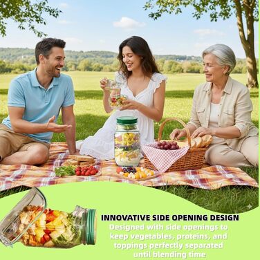 Салатна капсула, салатна капсула, контейнер для салату, банка для салату, коробка на винос, складна салатна вертлюжка, портативна салатна капсула, коробка для снеків з кришкою, підходить для дому, відпочинку на природі, подорожей та вечірок (зелений)