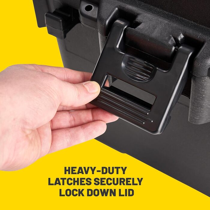 Спортивний багажник Plano - військовий контейнер для зберігання з кришкою, міцний, великий, для кемпінгу та армійського використання, ідеально підходить для полювання, пейнтболу, страйкболу або домашнього використання, різні кольори, середній, чорний