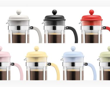 Кавоварка Bodum 1918-01 CAFFETTIERA (система французької преси, постійний фільтр з нержавіючої сталі, 1,0 літра) чорний 1.0 л Чорний